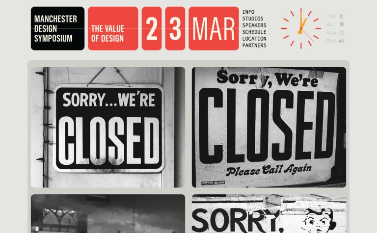 Web Design Inspiration - Manchester Design Symposium