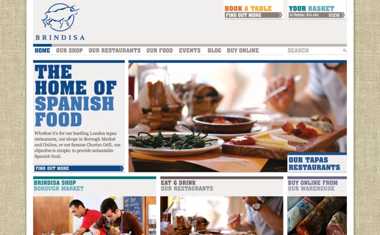 Web Design Inspiration - Brindisa