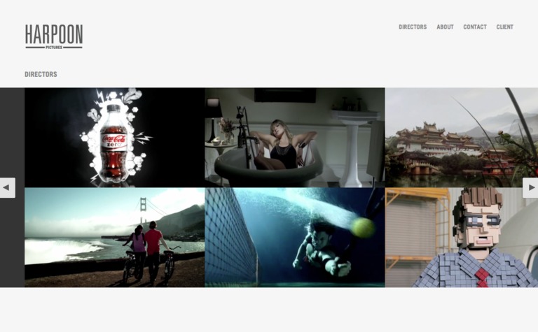 Web Design Inspiration - Harpoon Pictures