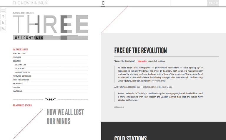 Web Design Inspiration - The New Minimum