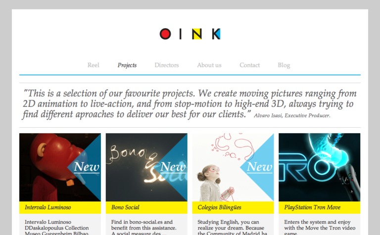 Web Design Inspiration - Oink