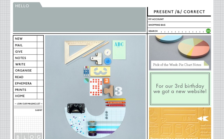 Web Design Inspiration - Present & Correct