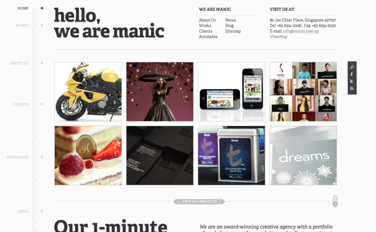 Web Design Inspiration - Manic Design