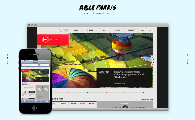 Web Design Inspiration - Able Parris