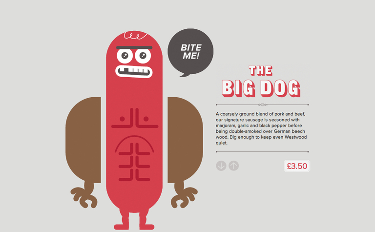 Web Design Inspiration - Big Apple Hot Dogs
