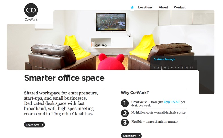 Web Design Inspiration - Co-Work