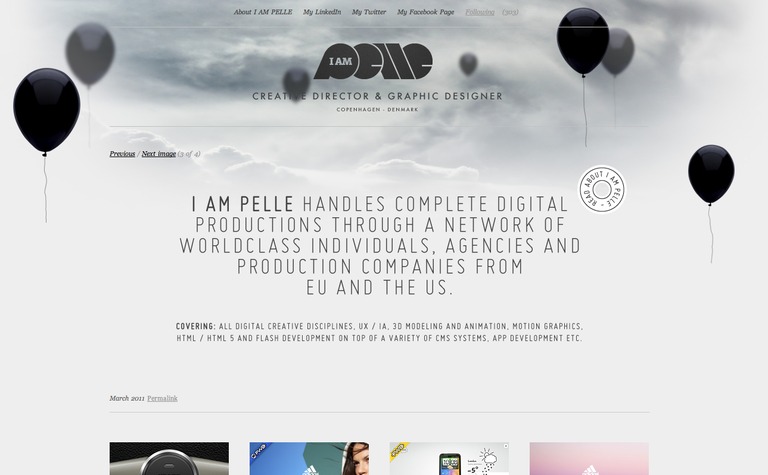 Web Design Inspiration - I Am Pelle