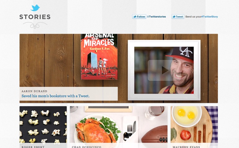 Web Design Inspiration - Twitter Stories