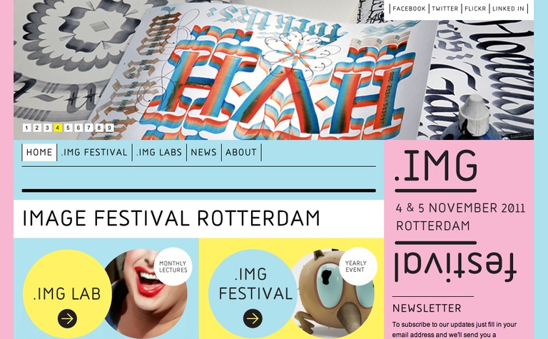 Web Design Inspiration - Image Festival Rotterdam