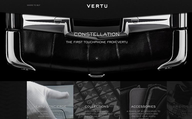 Web Design Inspiration - Vertu