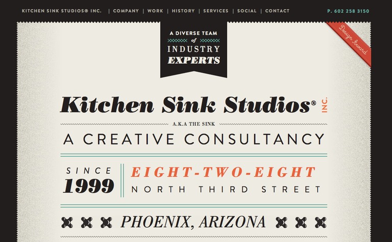 Web Design Inspiration - Kitchen Sink Studios