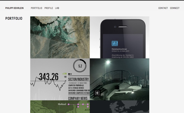 Web Design Inspiration - Philipp Oehrlein