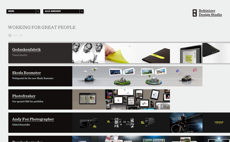 Web Design Inspiration - Robinizier Design Studio