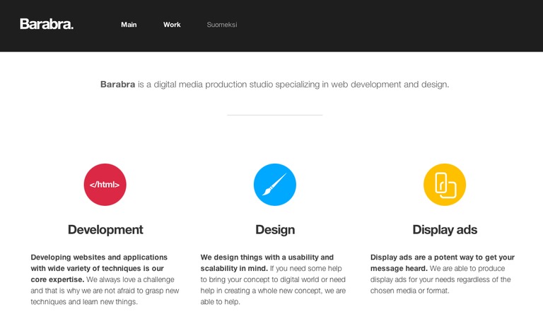 Web Design Inspiration - Barabra