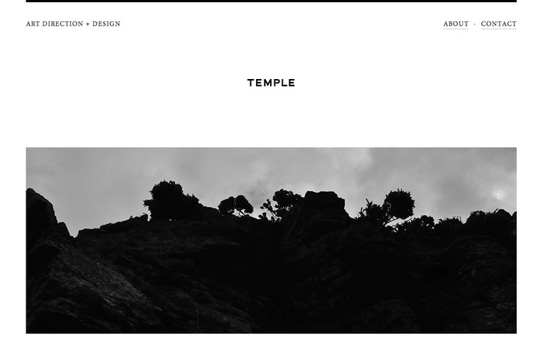 Web Design Inspiration - Temple