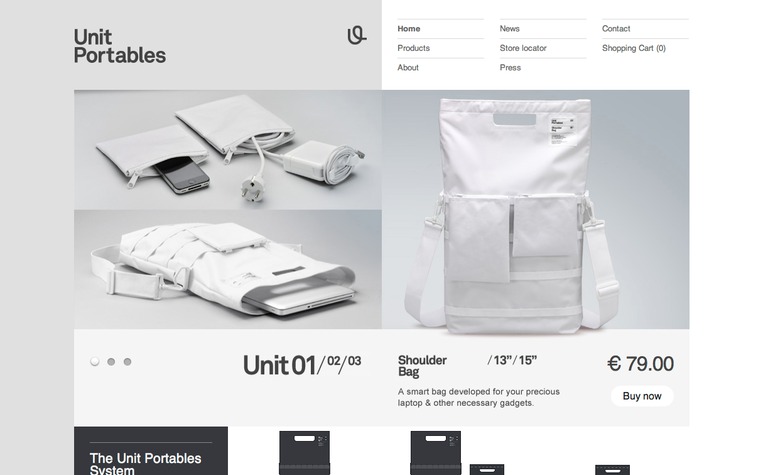 Web Design Inspiration - Unit Portables