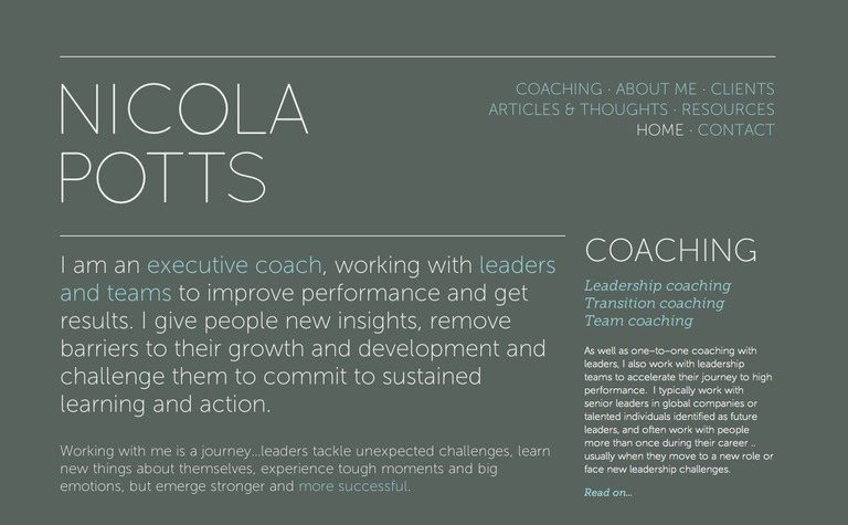 Web Design Inspiration - Nicola Potts