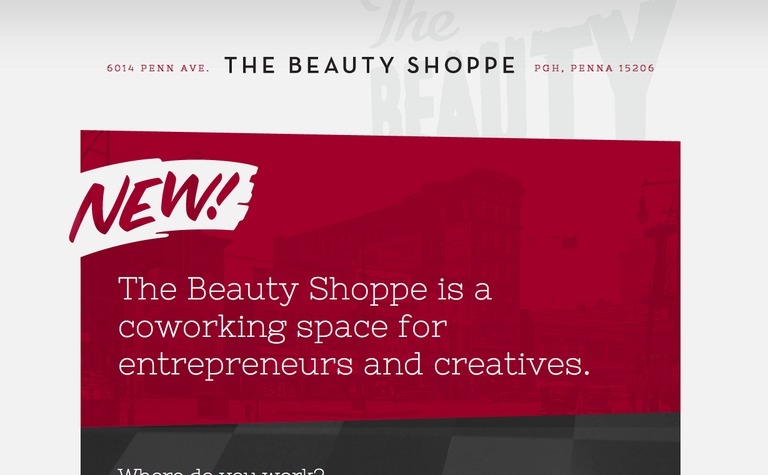 Web Design Inspiration - The Beauty Shoppe