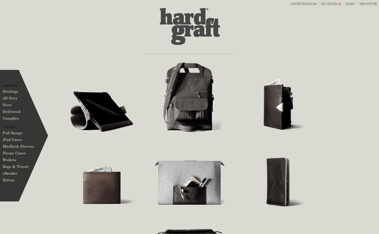 Web Design Inspiration - Hard Graft
