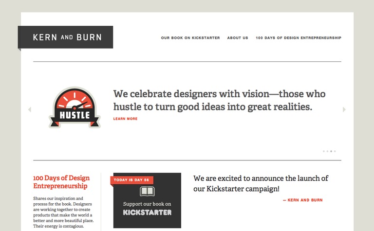 Web Design Inspiration - Kern & Burn