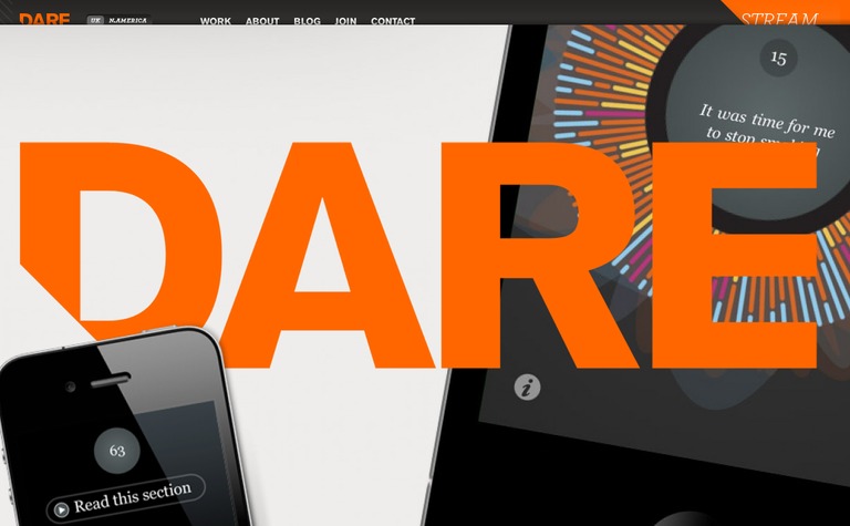 Web Design Inspiration - Dare