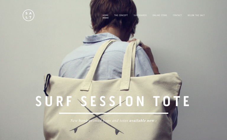 Web Design Inspiration - Salt Surf