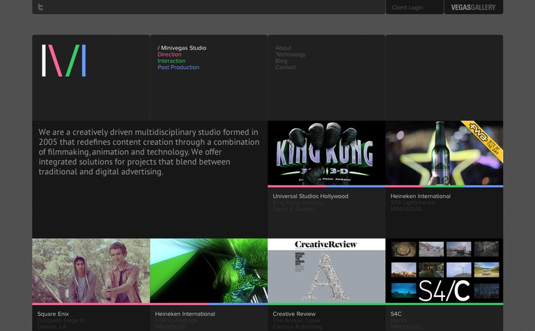 Web Design Inspiration - Minivegas