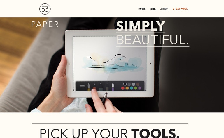 Web Design Inspiration - FiftyThree