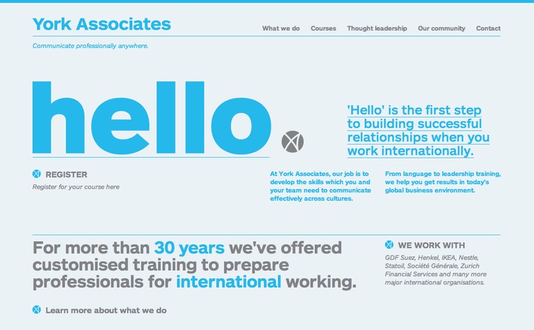 Web Design Inspiration - York Associates