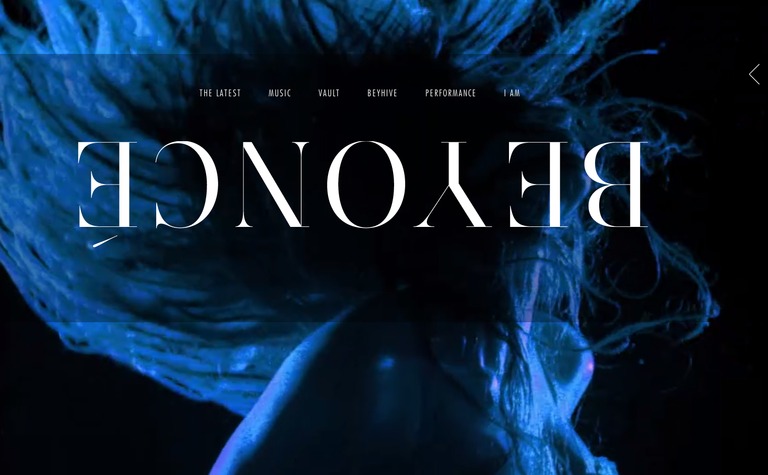 Web Design Inspiration - Beyoncé