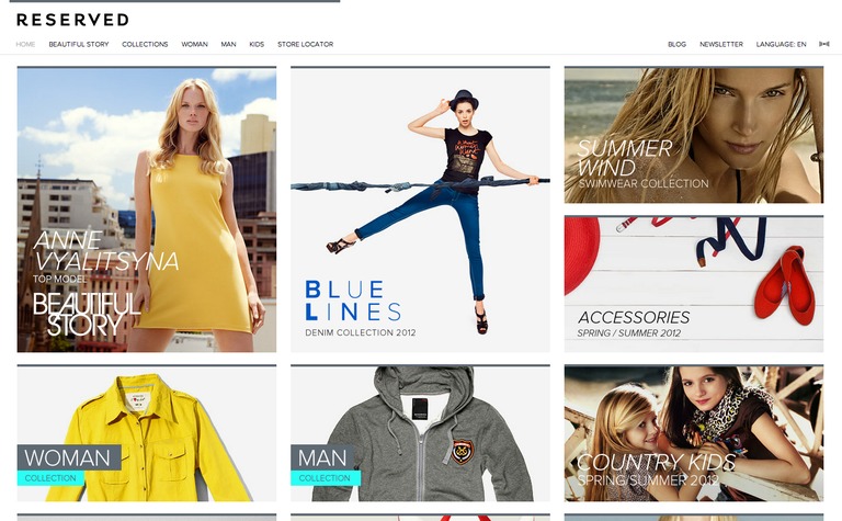 Web Design Inspiration - Reserved