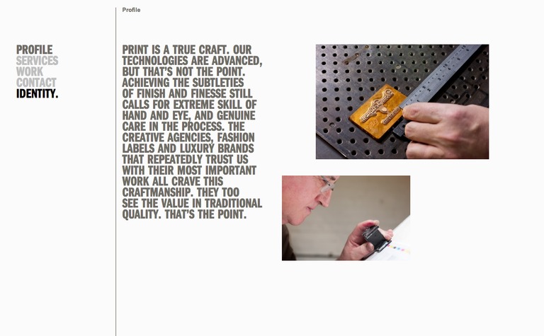 Web Design Inspiration - Identity Print