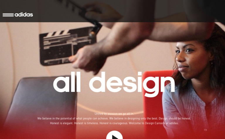 Web Design Inspiration - Adidas Design Studio