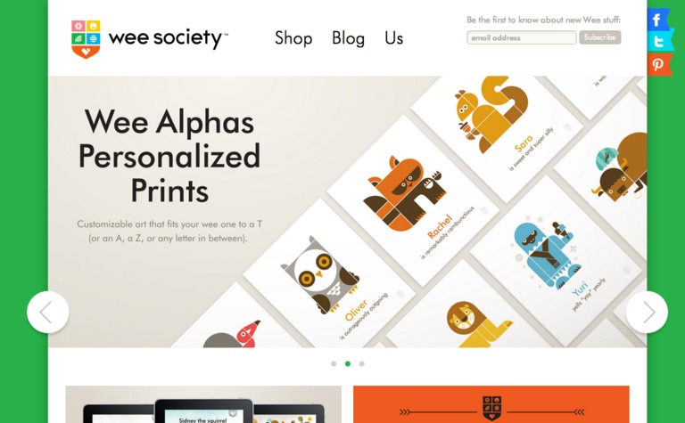 Web Design Inspiration - Wee Society