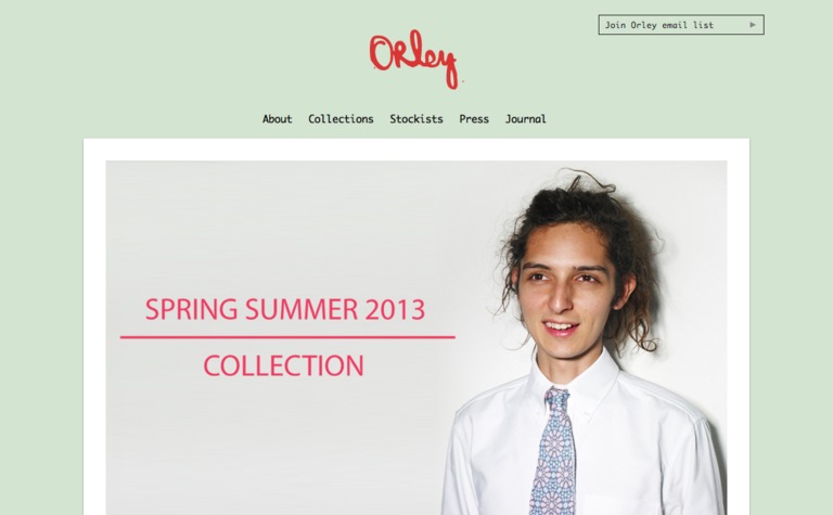 Web Design Inspiration - Orley