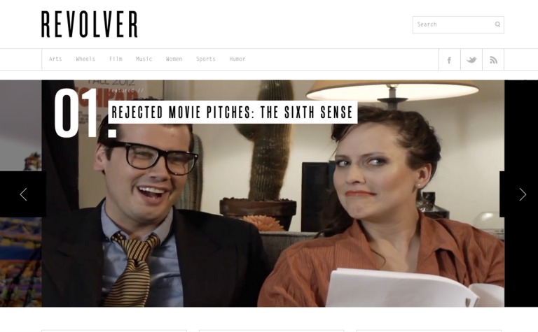 Web Design Inspiration - Revolver