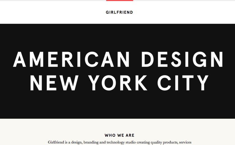 Web Design Inspiration - Girlfriend