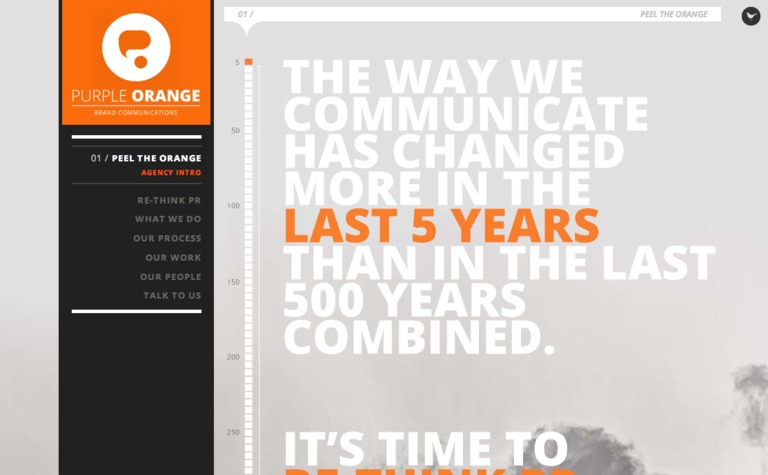 Web Design Inspiration - Purple Orange
