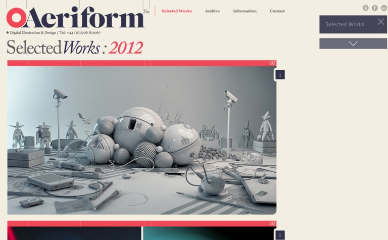 Web Design Inspiration - Aeriform