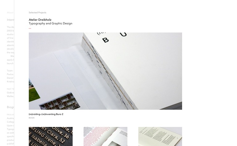 Web Design Inspiration - Atelier Dreibholz