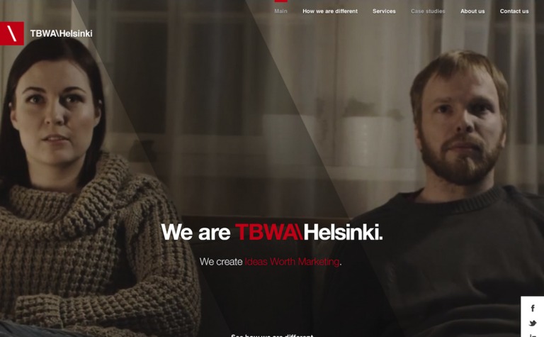 Web Design Inspiration - TBWAHelsinki