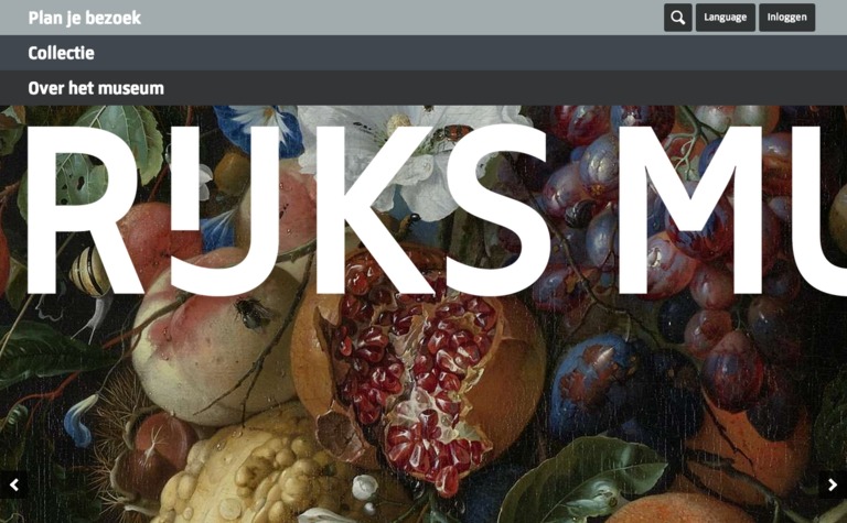 Web Design Inspiration - Rijksmuseum