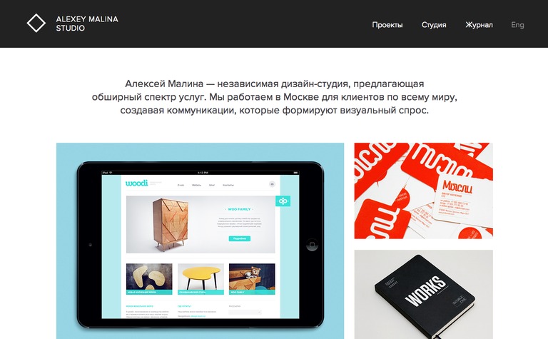Web Design Inspiration - Alexey Malina