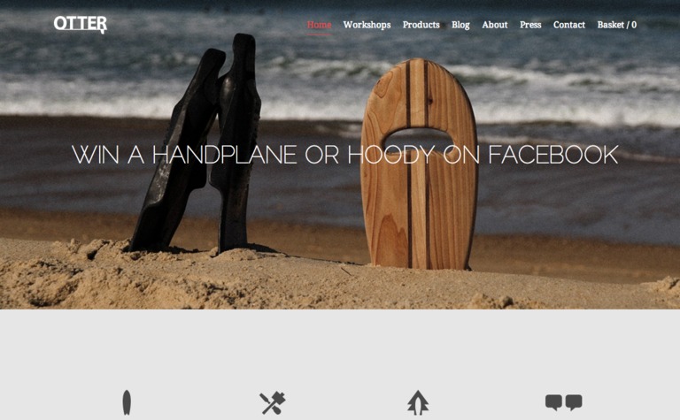 Web Design Inspiration - Otter Surfboards