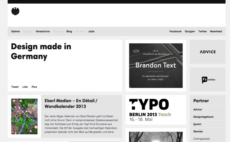 Web Design Inspiration - Design Made in Germany