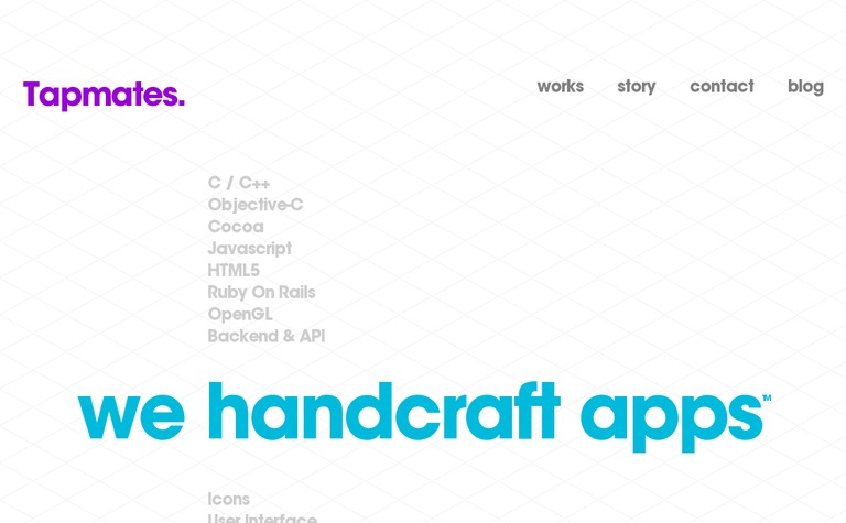 Web Design Inspiration - Tapmates