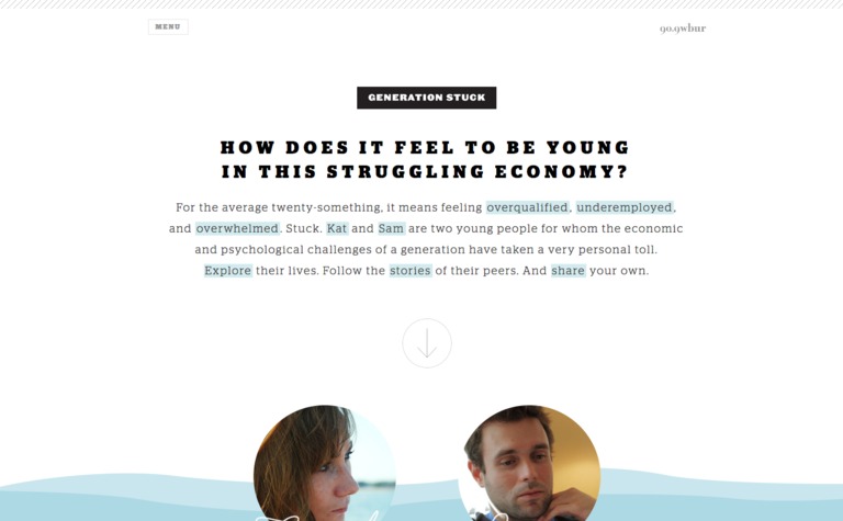 Web Design Inspiration - Generation Stuck