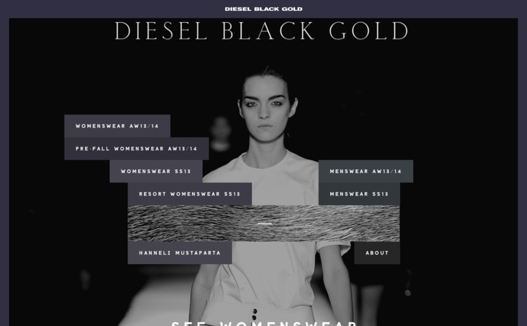 Web Design Inspiration - Diesel Black Gold