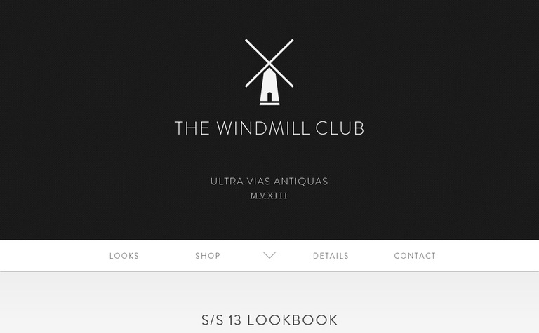 Web Design Inspiration - The Windmill Club