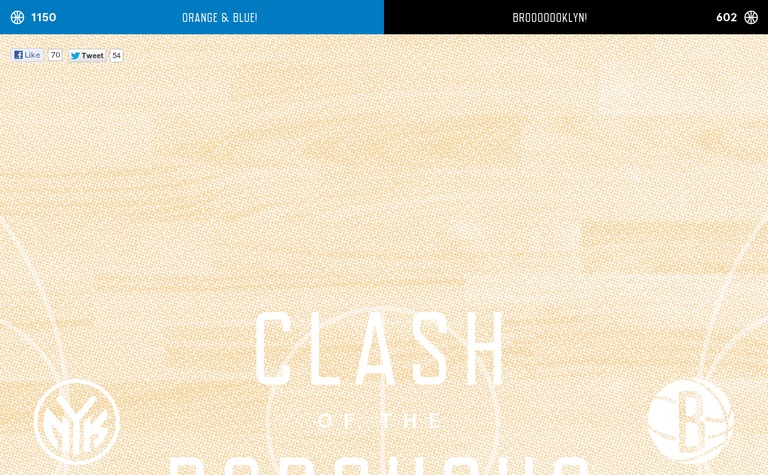 Web Design Inspiration - Clash of the Boroughs